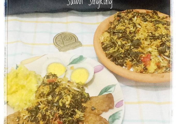 Resep Urap Daun Pepaya Dan Sawut Singkong Oleh Aini Mama 2N 2R Cookpad