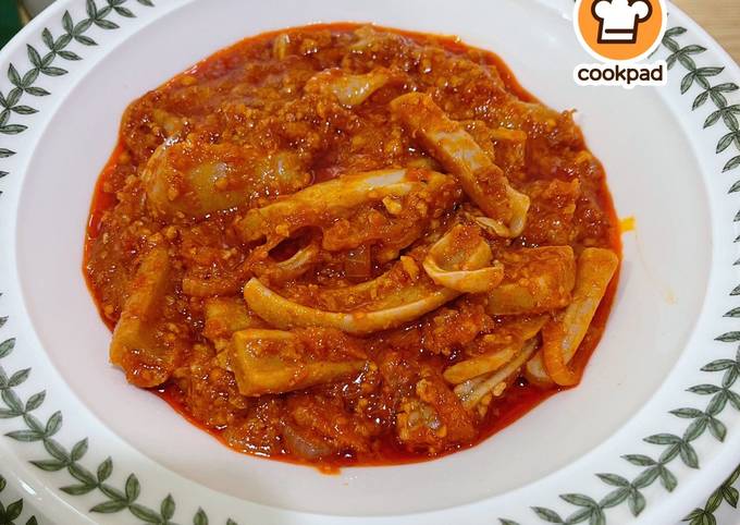 Resipi Sambal Sotong Kembang Kacang Oleh Mahadiah Cookpad