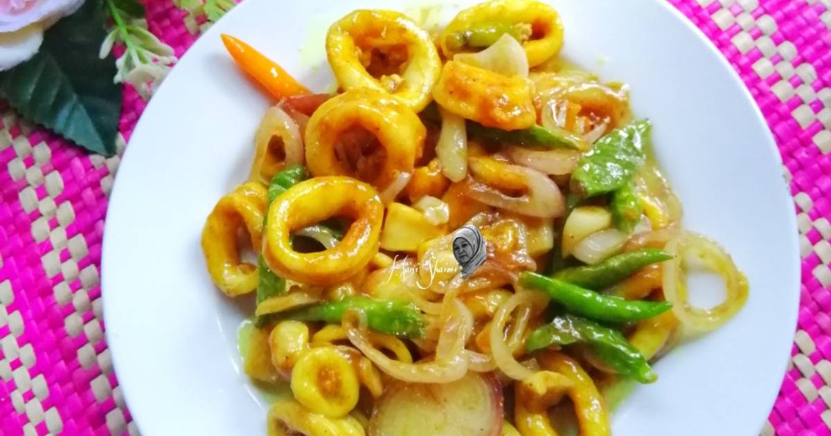 Resipi Sotong Goreng Kunyit Oleh Hani Shaimi Cookpad