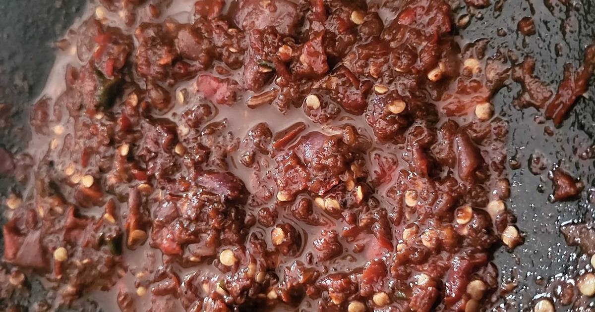 Resep Sambel Terasi Merah Sambal Mentah Oleh Mama Masak By Lisca