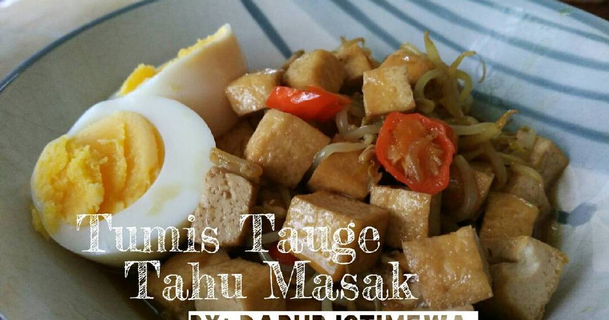 Resep Tumis Tauge Tahu Masak Oleh Dapur Istimewa Cookpad