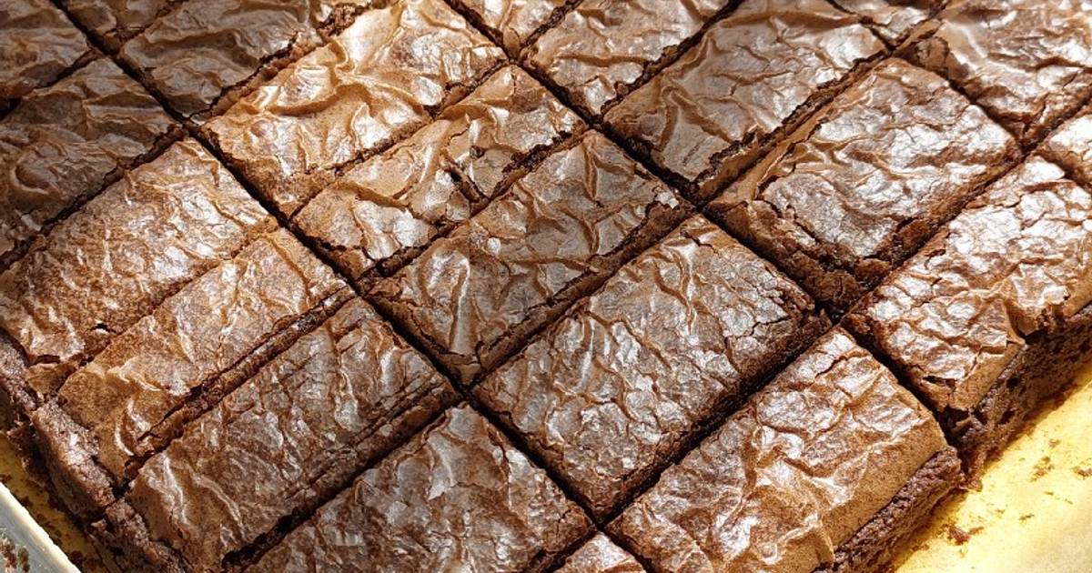 Resep Fudgy Shiny Brownies Crust Oleh Cookpad