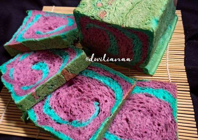 Resep Roti Tawar Pelangi Oven Tangkring Oleh Dwi Liana Afanti Cookpad