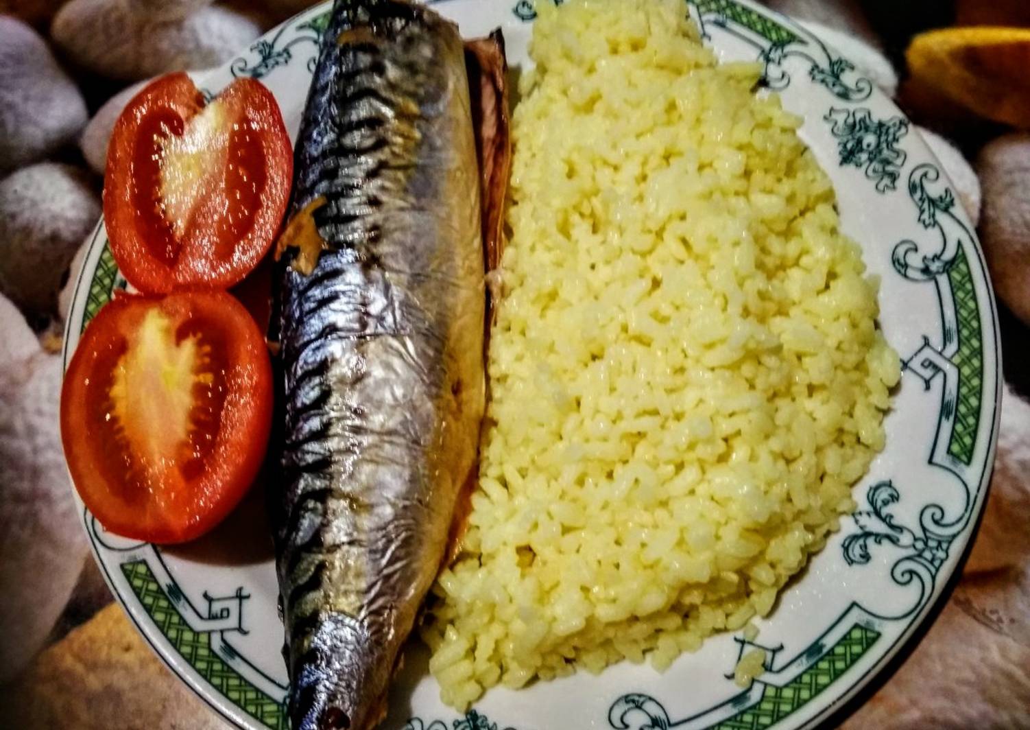 Рыба с рисом в фольге