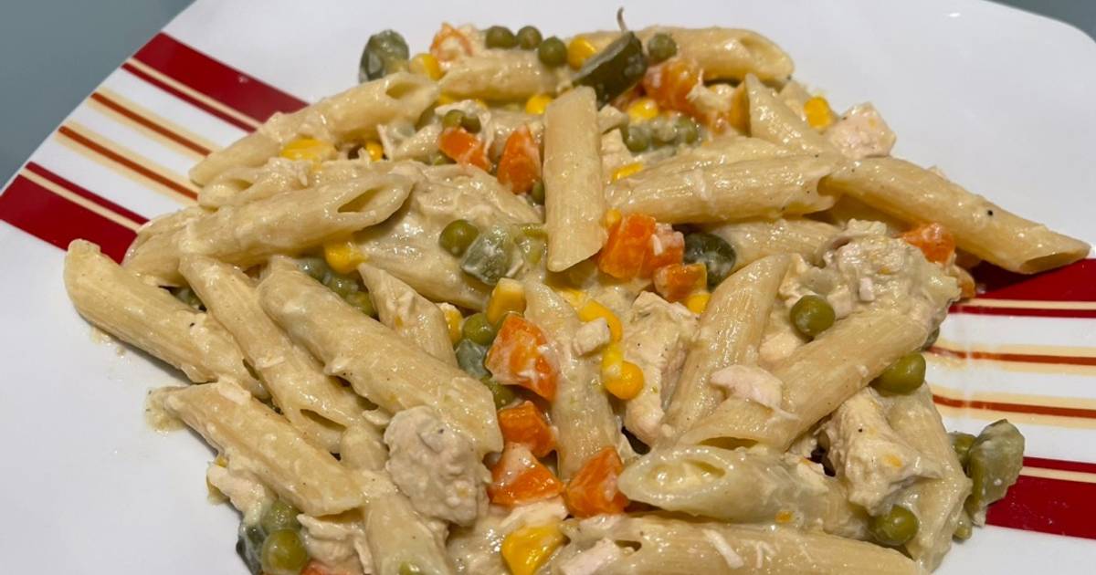 Tejsz Nes Z Lds Ges Csirke Penne T Szt Val Dorka Receptje Cookpad