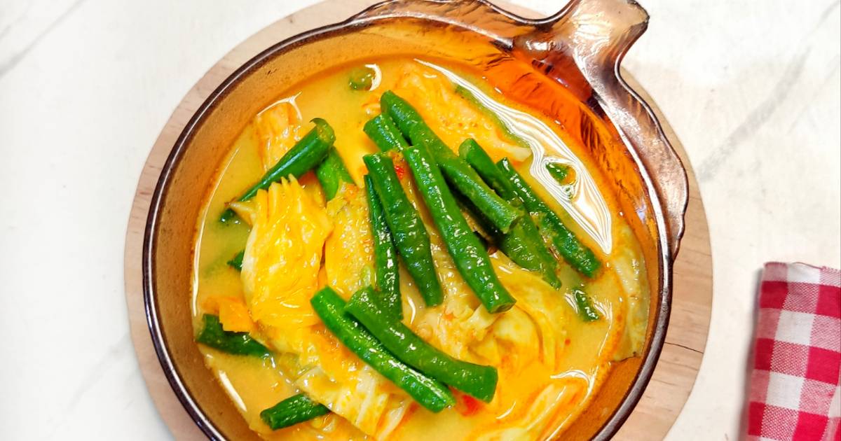 Resep Gulai Kacang Panjang Kol Oleh Nyanyah Cookpad