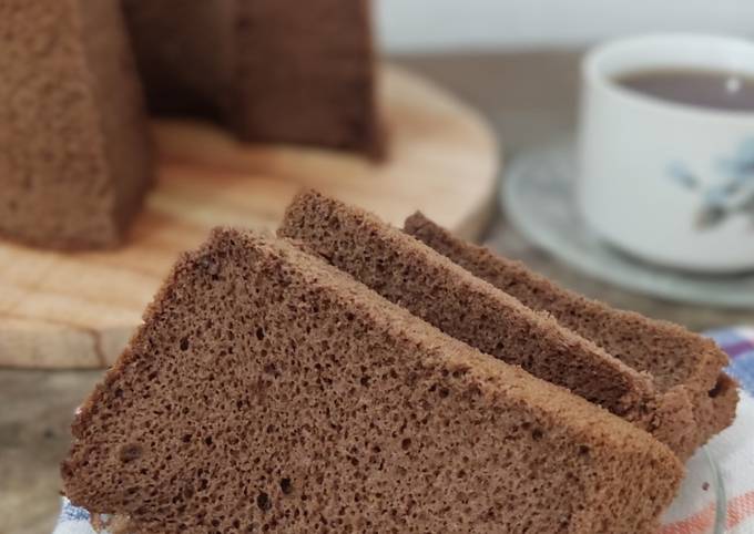 Resep Chocolate Chiffon Cake Chiffon Cokelat Oven Tangkring Oleh