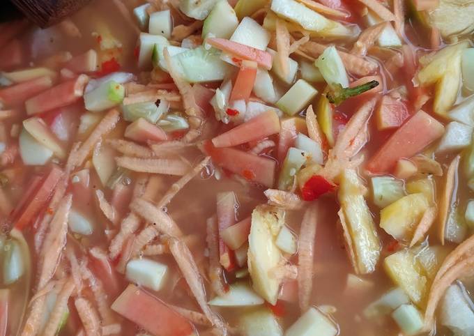 Resep Rujak Buah Kecut Khas Banyuwangi Oleh Suci Lestari Cookpad