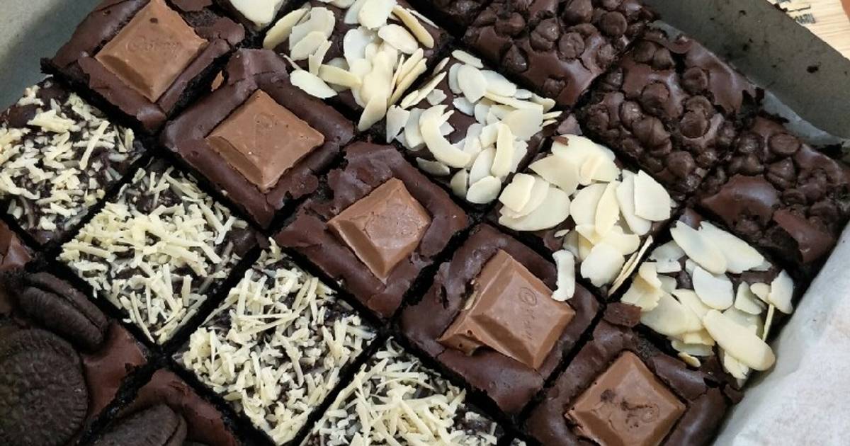 Resep Fudge Brownies Tips Shiny Crust Oleh Intan Septiani Cookpad