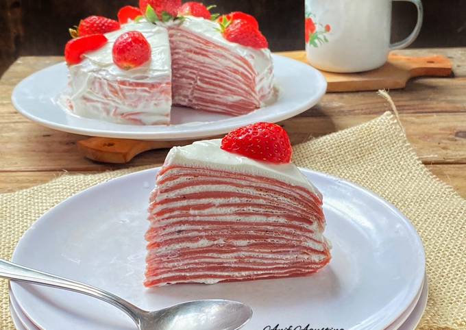 Resep Mille Crepes Red Velvet Oleh Anif Agustina Cookpad