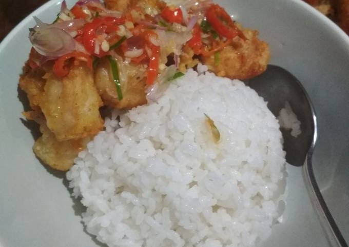 Resep Chicken Popcorn Sambal Matah Oleh Meisyarah Cookpad