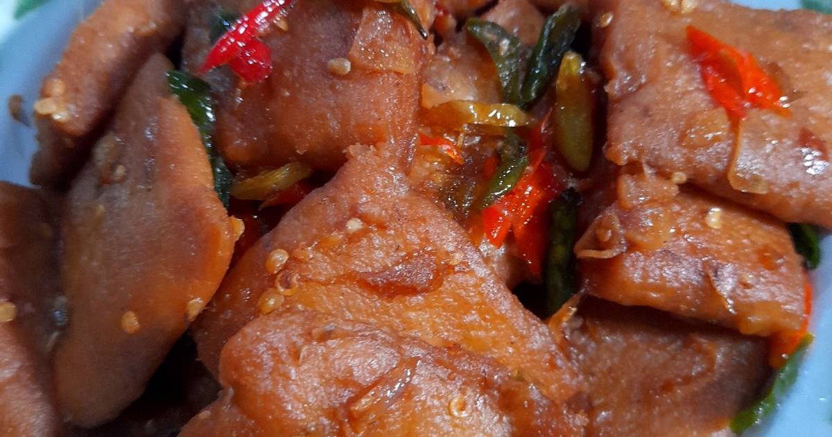 Resep Tempe Gembus Pedas Manis Oleh Sri Narti Cookpad