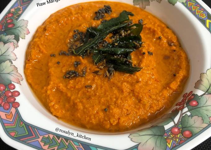 Raw Mango Coconut Chutney Recipe By Rosalyn Kitchen Cookpad