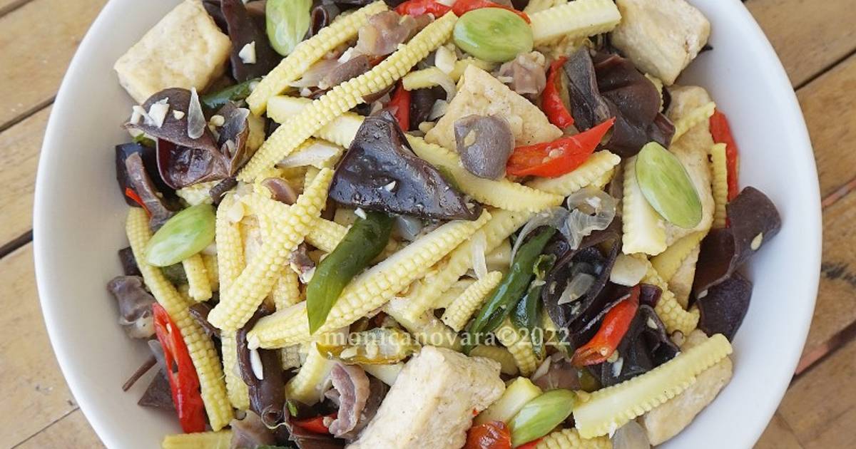 Resep Oseng Putren Tahu Dan Jamur Kuping Oleh Monica Novara H Cookpad