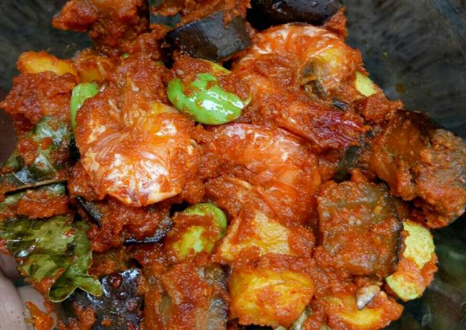 Resep Udang Sambal Terong Pete Oleh Eta Ummu Ukasyah Cookpad