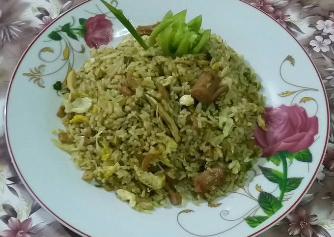 Resep Nasi Goreng Hijau Ala Mama Pooh Oleh Henny Efiana Cookpad