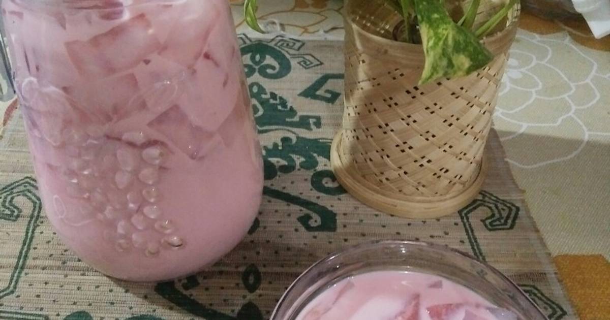 Resep Es Susu Semangka Nata De Coco Oleh Cimbewati Cookpad