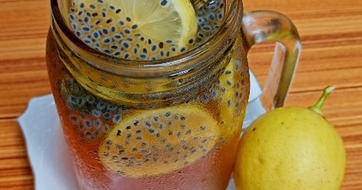 Resep Es Lemon Tea Selasih Oleh Cookpad