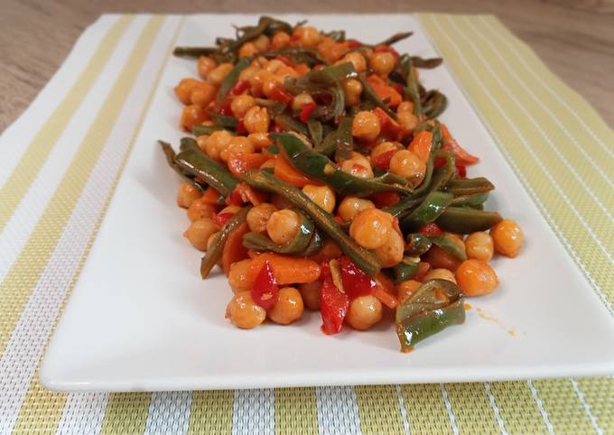 Salteado De Jud As Y Garbanzos Apta Para Vegano Receta De Fini