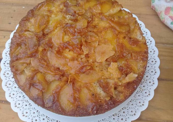 Torta De Manzanas Rojas Y Caramelo Invertida Receta De Camii