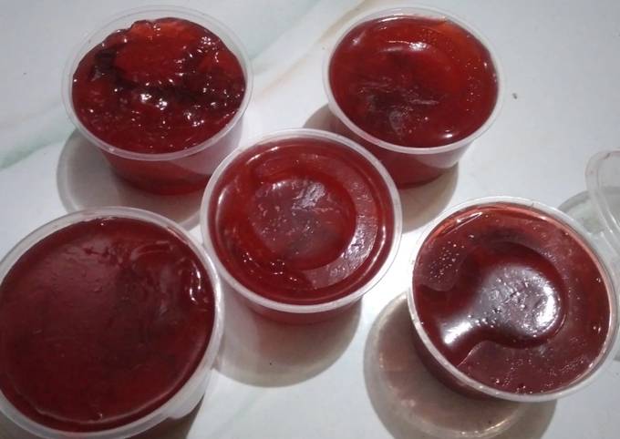 Resep Puding Anggur Oleh Dewi Ambarys Moma Aqsha Cookpad