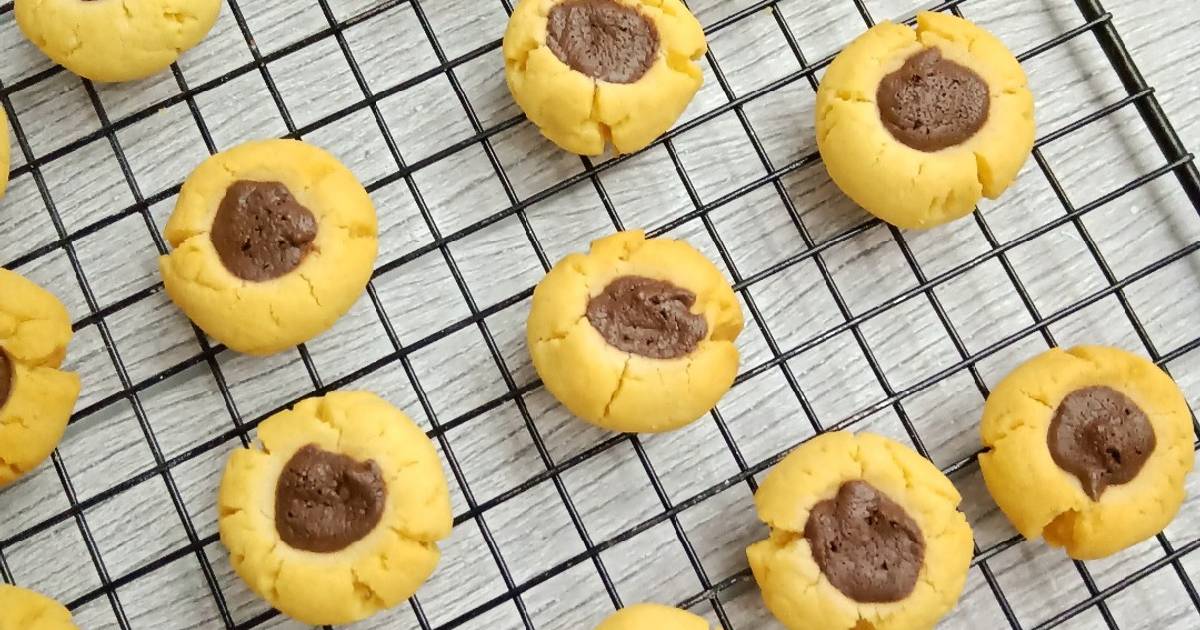 Resep Thumb Print Cookies Bahan Oleh Olive Cookpad