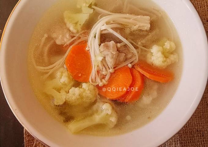 Resep Sop Sayuran Mix Enoki Oleh Kiena Cookpad