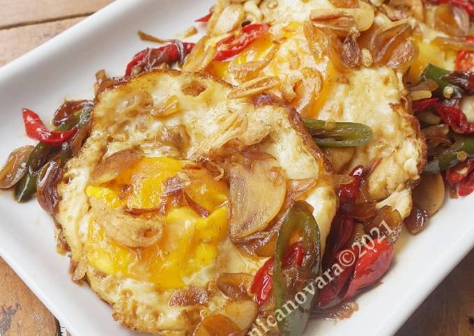 Resep Telur Ceplok Kecap Pedas Oleh Monica Novara H Cookpad