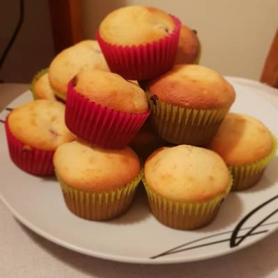 Dupla csokis meggyes muffin Király Ancsi receptje Cookpad receptek