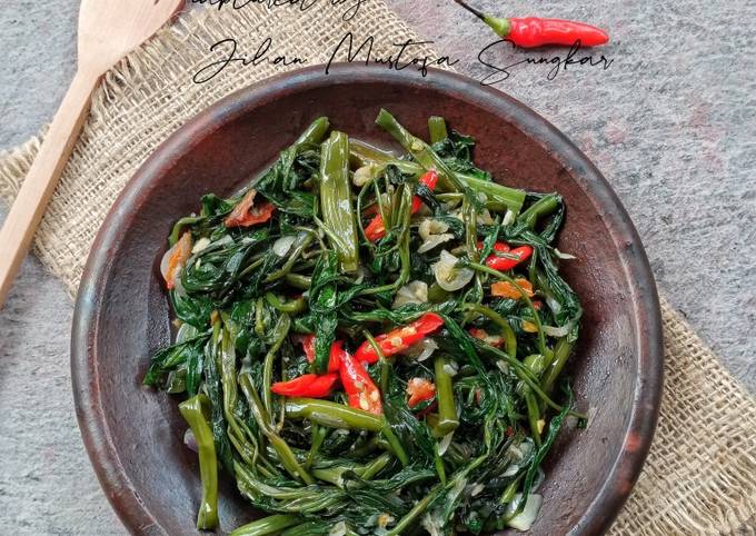 Resep Tumis Kangkung Terasi Oleh Jihan Mustofa Sungkar Cookpad