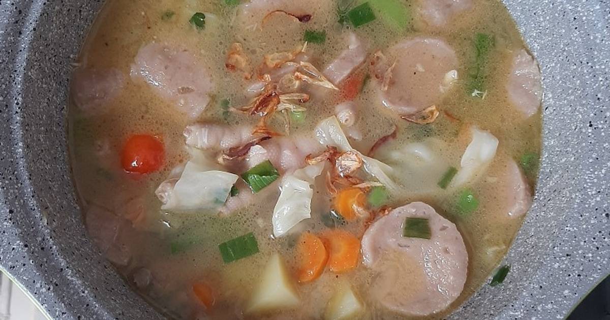 Resep Sayur Sop Bening Ceker Bakso Oleh Dina Rosdiana Cookpad