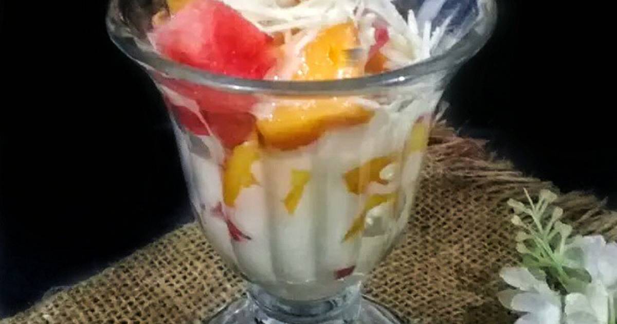 Resep Salad Buah Mangga Semangka Oleh Farida Sulthan IG