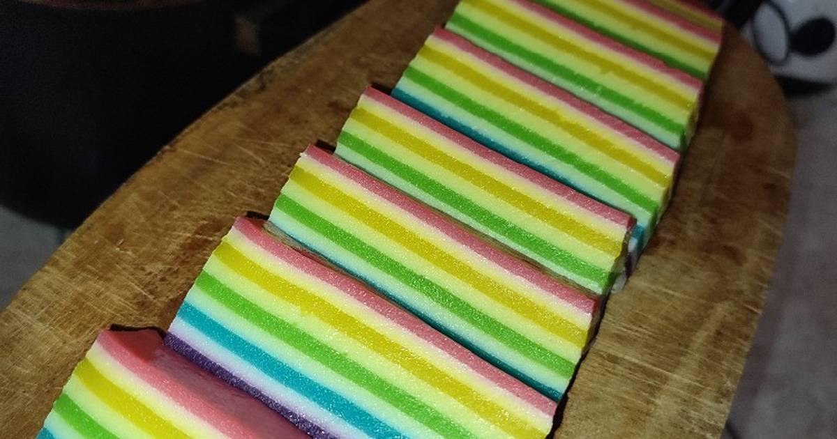 Resep 43 Kue Lapis Rainbow GBA 5 Oleh Dapoer Koeya22 Cookpad