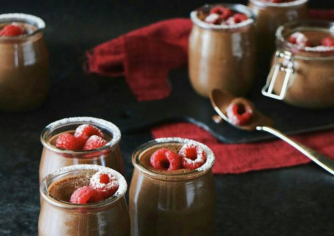 Mousse De Chocolate Con Frambuesas Receta De Enunpispasfood Cookpad