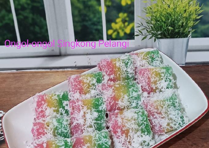 Resep Ongol Ongol Singkong Pelangi Oleh Tri Haryani Cookpad