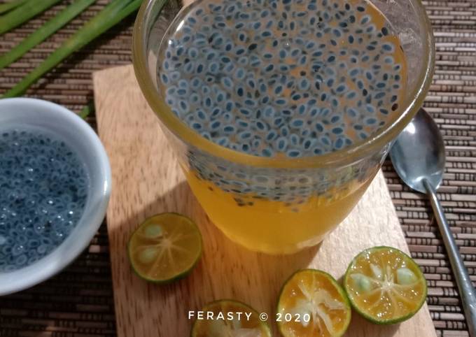 Resep Es Jeruk Selasih Oleh Ferasty Cookpad