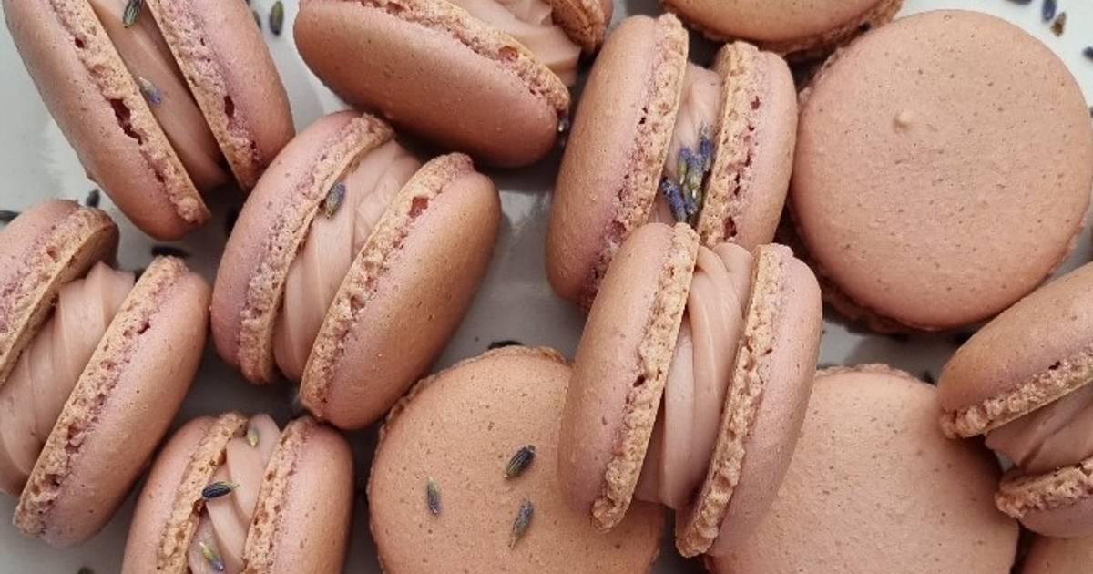 Levendul S Ganache Macaronba Nagy Ildik Receptje Cookpad Receptek