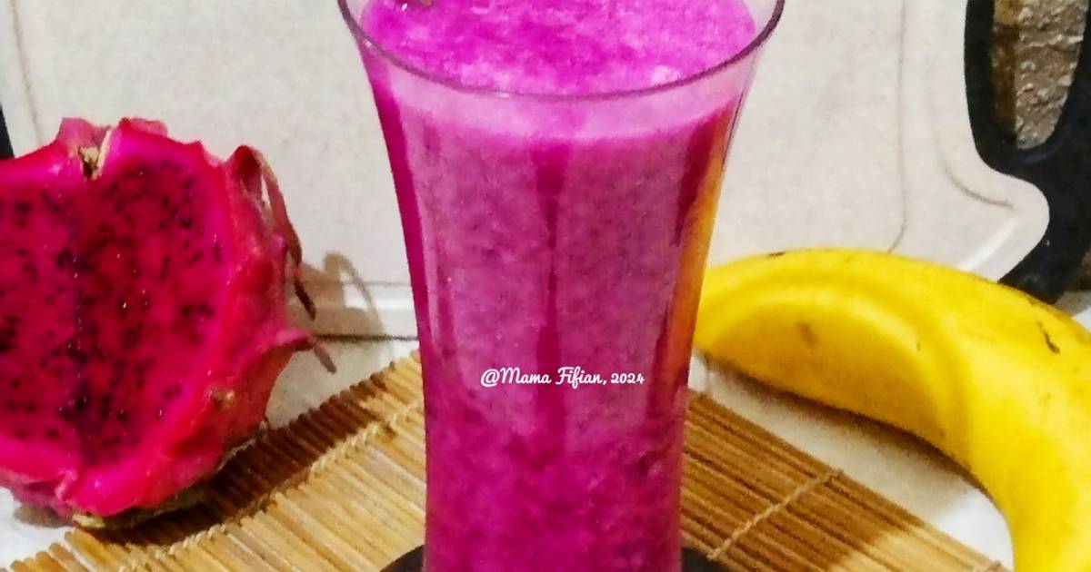 Resep Smoothie Buah Naga Enak Dan Mudah Cookpad