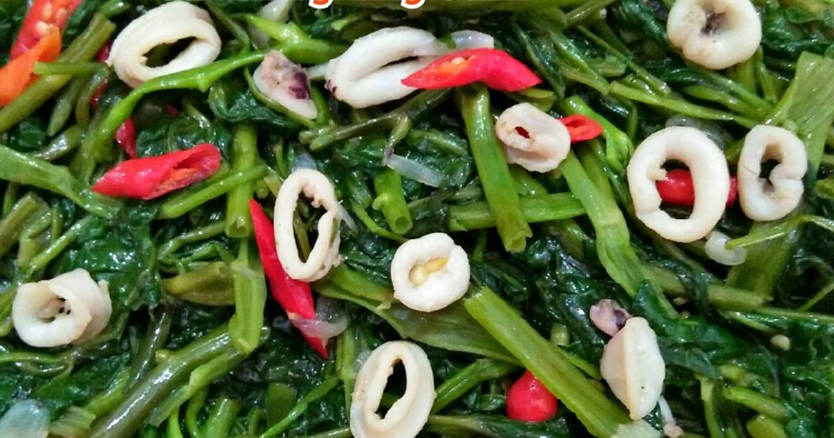 Resep Cah Kangkung Cumi Cumi Oleh Sisilia Suci Cookpad