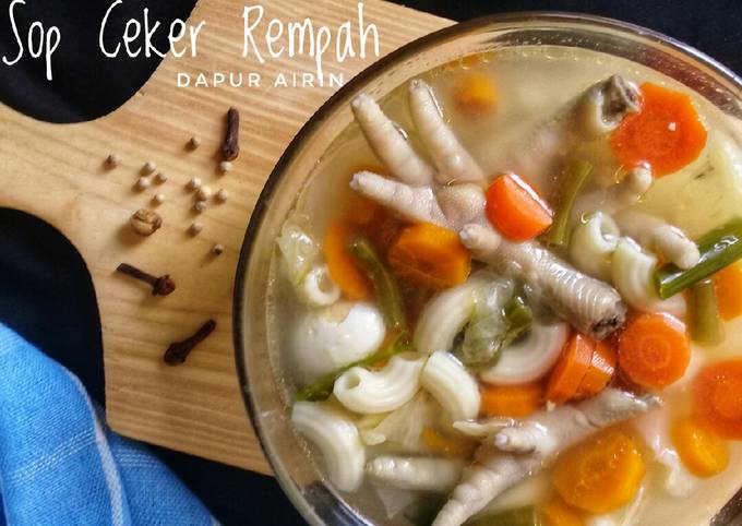 Resep Sop Ceker Rempah Oleh Dapur Airin Cookpad