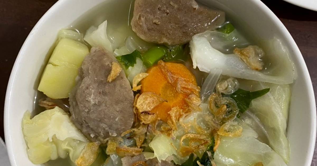 Resep Sup Bening Bakso Oleh Anie Aryanti Cookpad