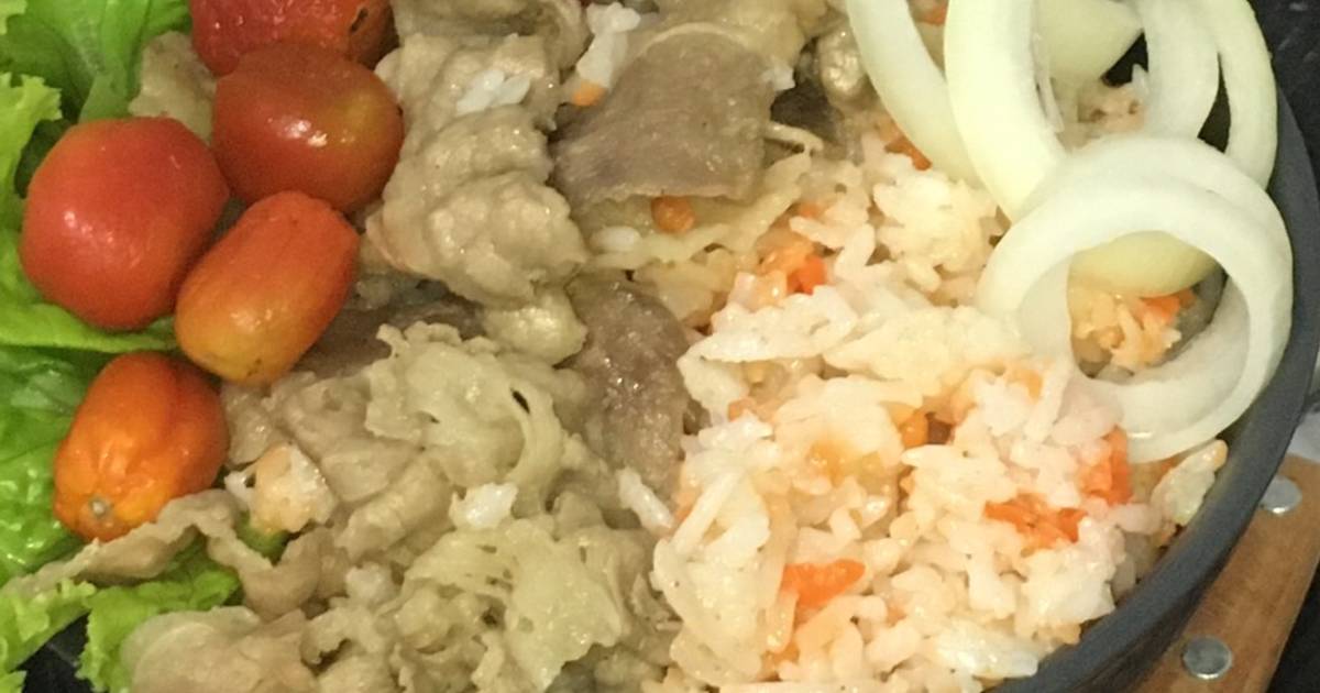 Resep Nasi Biryani Topping Slice Daging Sapi Dengan Rice Cooker