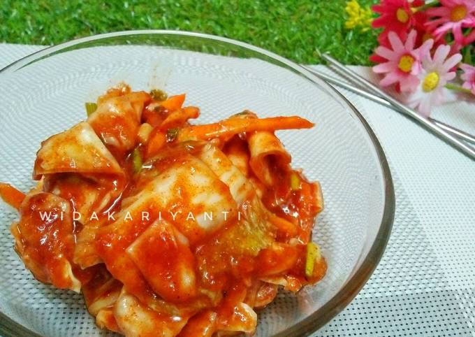 Resep Fresh Kimchi Homemade Oleh Wida Kariyanti Cookpad