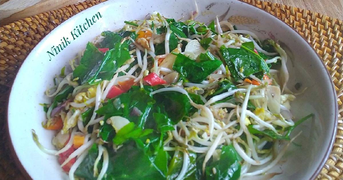 Resep Tumis Tauge Daun Melinjo Oleh Ninik Kitchen Cookpad