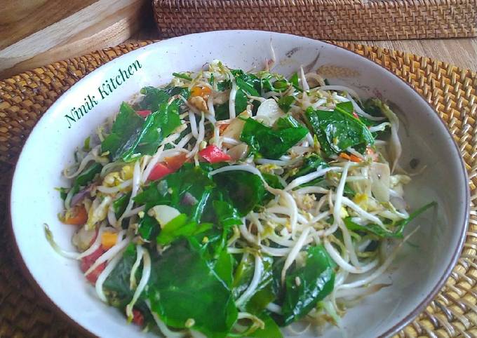 Resep Tumis Tauge Daun Melinjo Oleh Ninik Kitchen Cookpad