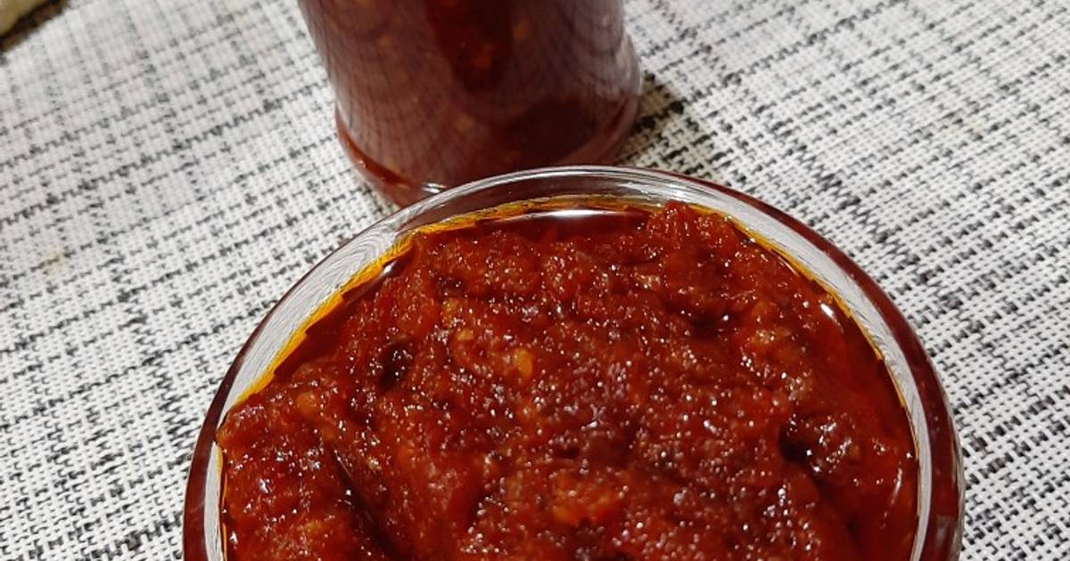 Resep Sambel Terasi Matang Stok Oleh Ummu Hamzah Cookpad