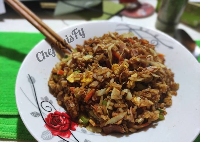 Chow fan con jamón y vegetales Arroz chino venezolano LuisFy