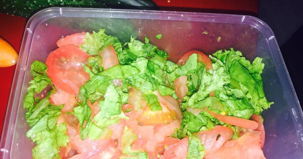 Ensalada De Lechuga Tomate Y Cebolla Recetas Caseras Cookpad