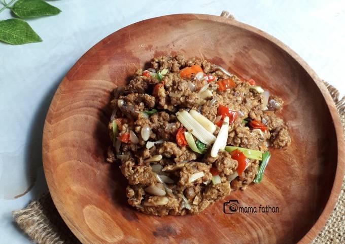 Resep Tumis Oncom Pedas Oleh Mama Fathan Cookpad