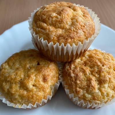 Túrós zabpelyhes sós muffin Adrienn receptje Cookpad receptek